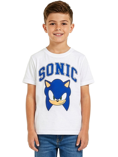 Character White Sonic The Hedgehog T-Shirt image 1
