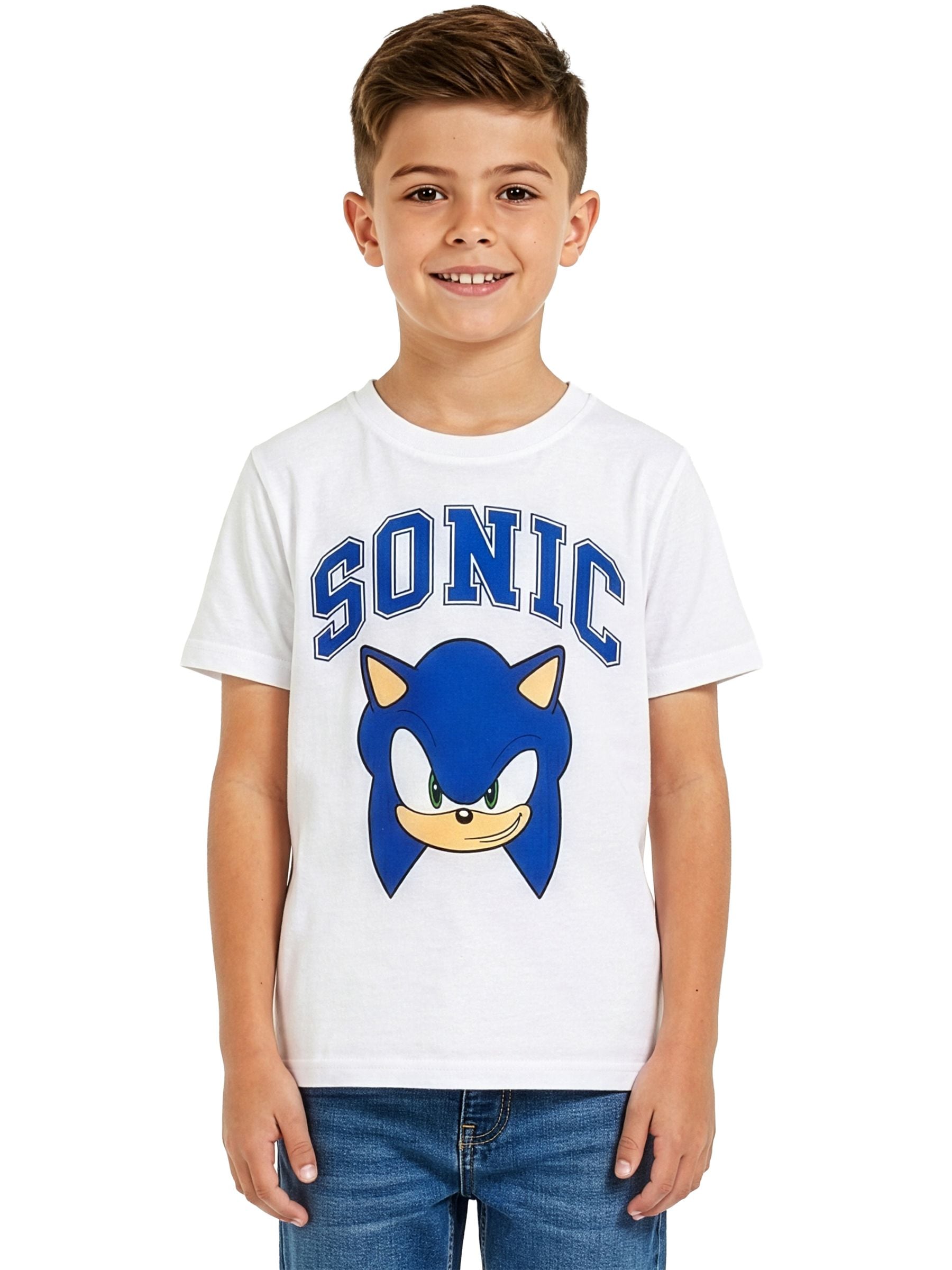 Character White Sonic The Hedgehog T-Shirt image 1