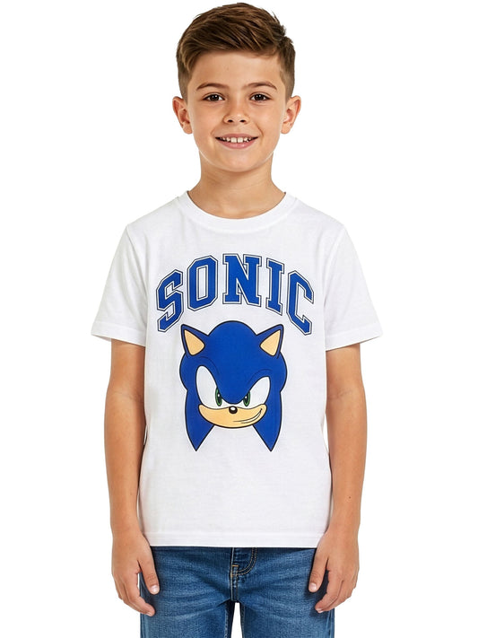 Character White Sonic The Hedgehog T-Shirt image 1