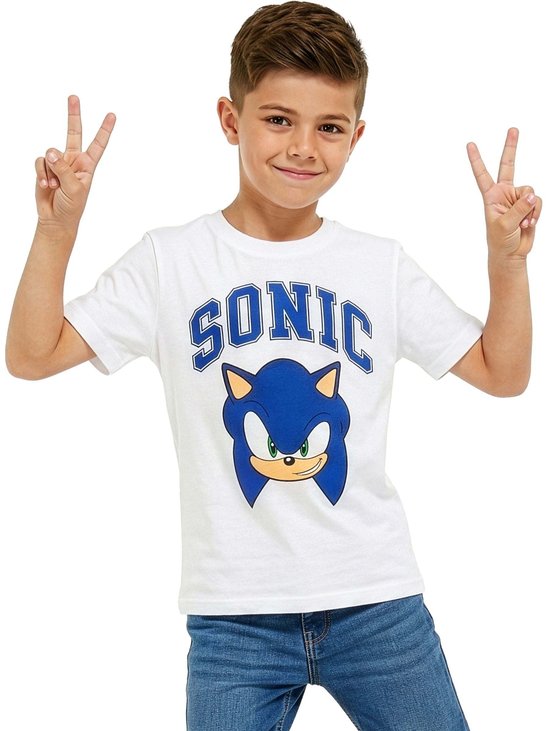 Character White Sonic The Hedgehog T-Shirt image 3