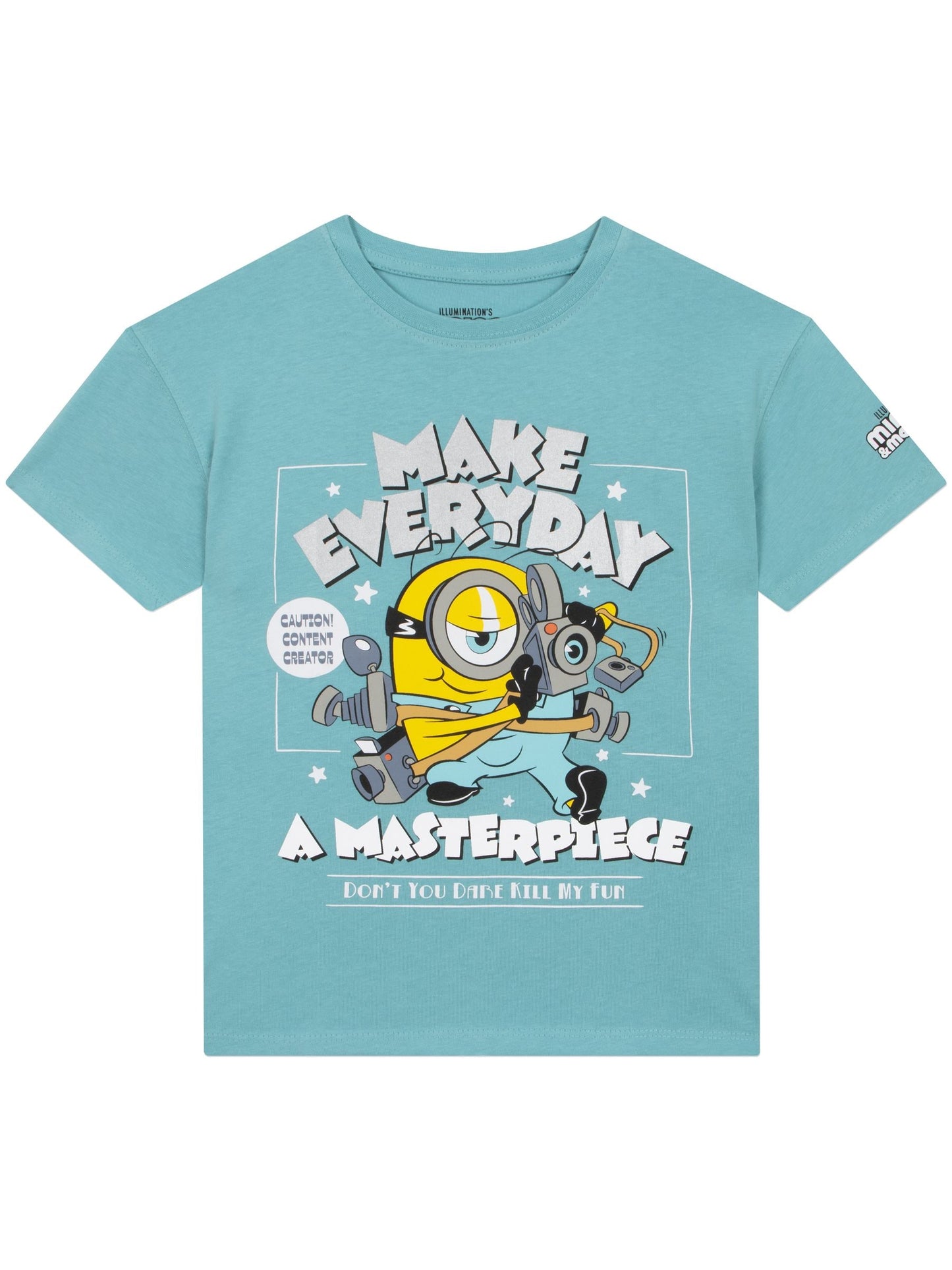 Dsiney Kidz - Character Blue Minions T-Shirt With Metallic Detail image 1