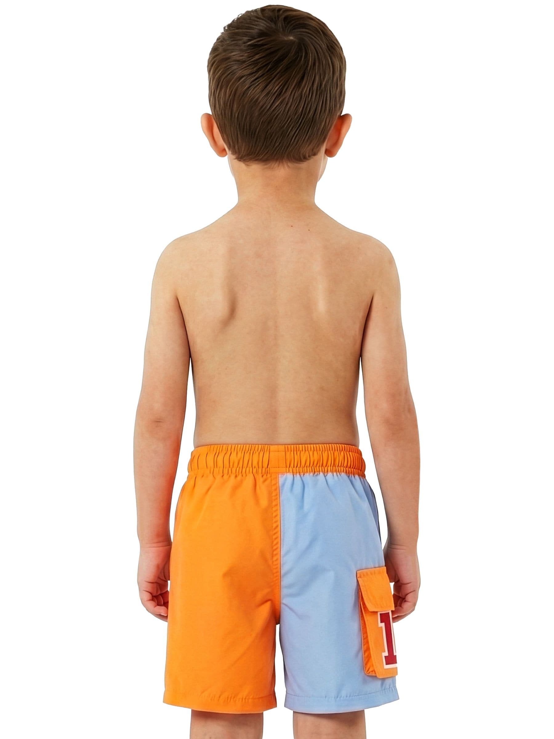 Character Orange Disney Mickey Mouse Donald And Pluto Swimming Trunks image 3