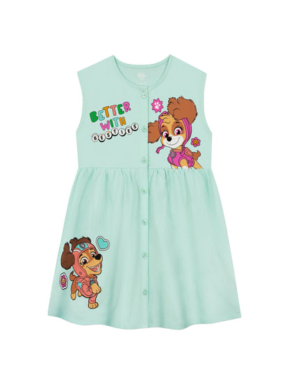 Dsiney Kidz - Character Green PAW Patrol Dress Skye And Liberty image 1
