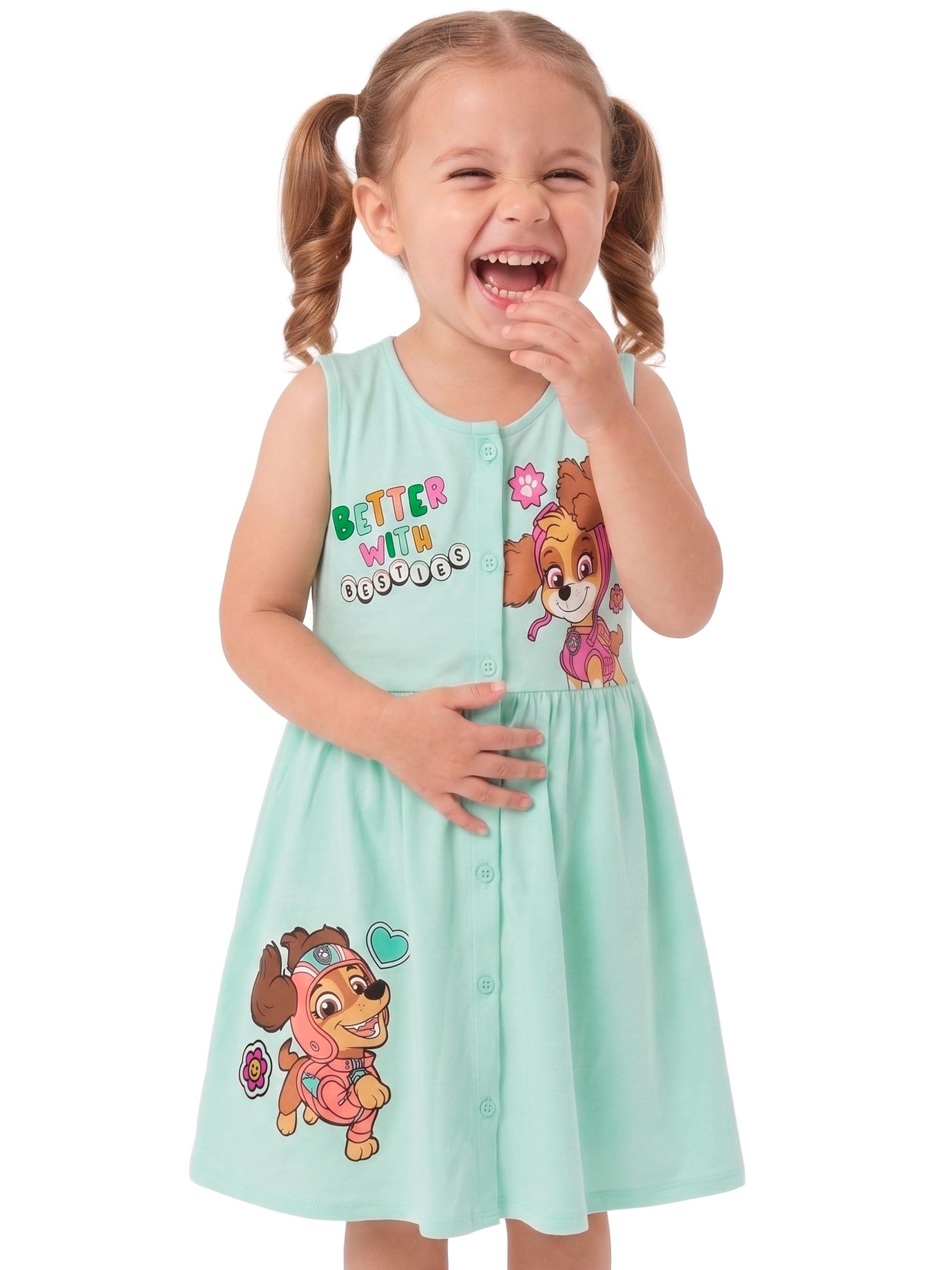 Dsiney Kidz - Character Green PAW Patrol Dress Skye And Liberty image 2