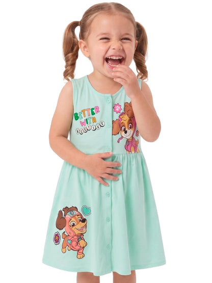 Dsiney Kidz - Character Green PAW Patrol Dress Skye And Liberty image 2