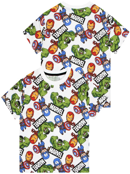 Character Blue Marvel Avengers Iron Man, Captain America And Hulk T-Shirts 3 Pack image 4