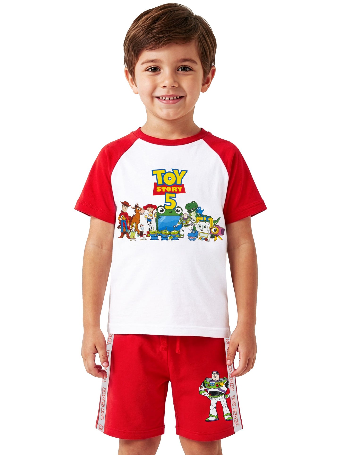 Character Red Disney Toy Story T-Shirt And Shorts Set Woody image 2