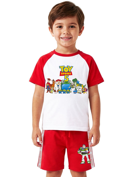 Character Red Disney Toy Story T-Shirt And Shorts Set Woody image 2