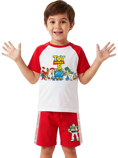 Character Red Disney Toy Story T-Shirt And Shorts Set Woody image 4