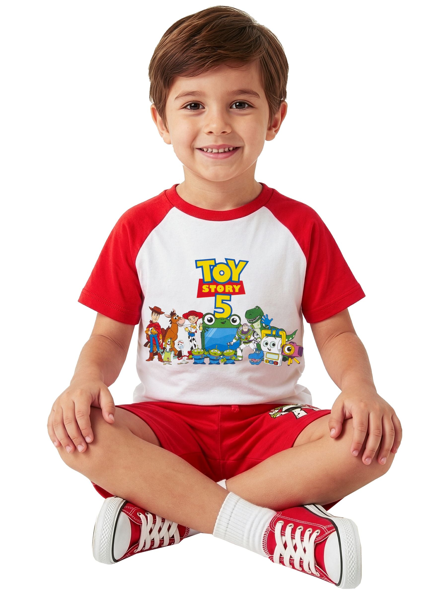 Character Red Disney Toy Story T-Shirt And Shorts Set Woody image 5