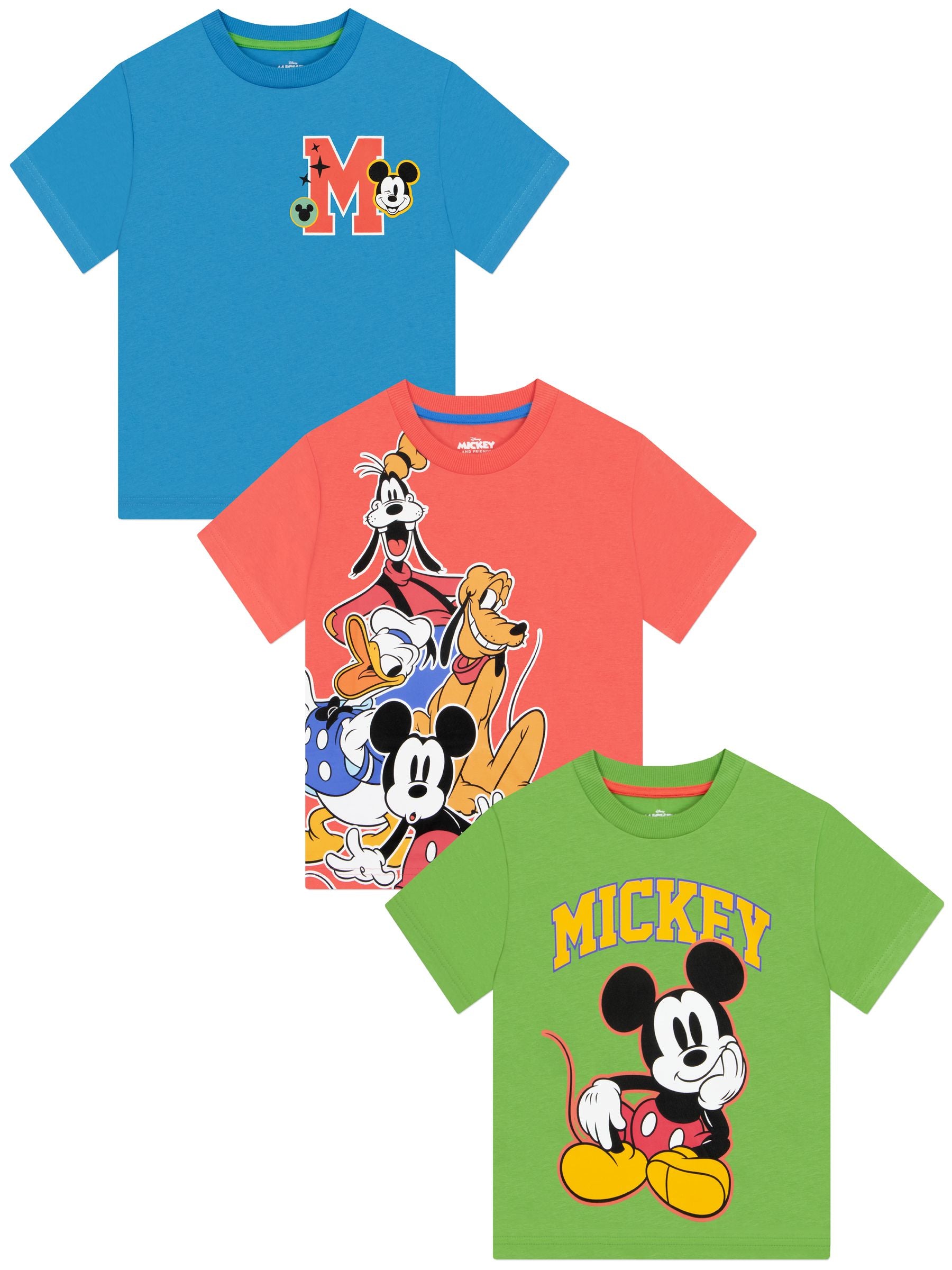 Dsiney Kidz - Character Blue Disney Mickey Mouse Mickey Donald And Goofy T-Shirts 3 Pack image 1