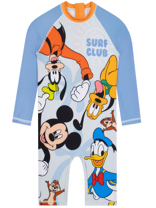 Character Blue Disney Mickey Mouse Long Sleeve Swimsuit image 1