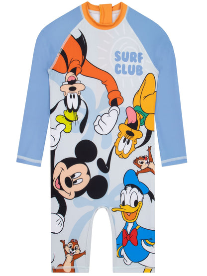 Character Blue Disney Mickey Mouse Long Sleeve Swimsuit image 1