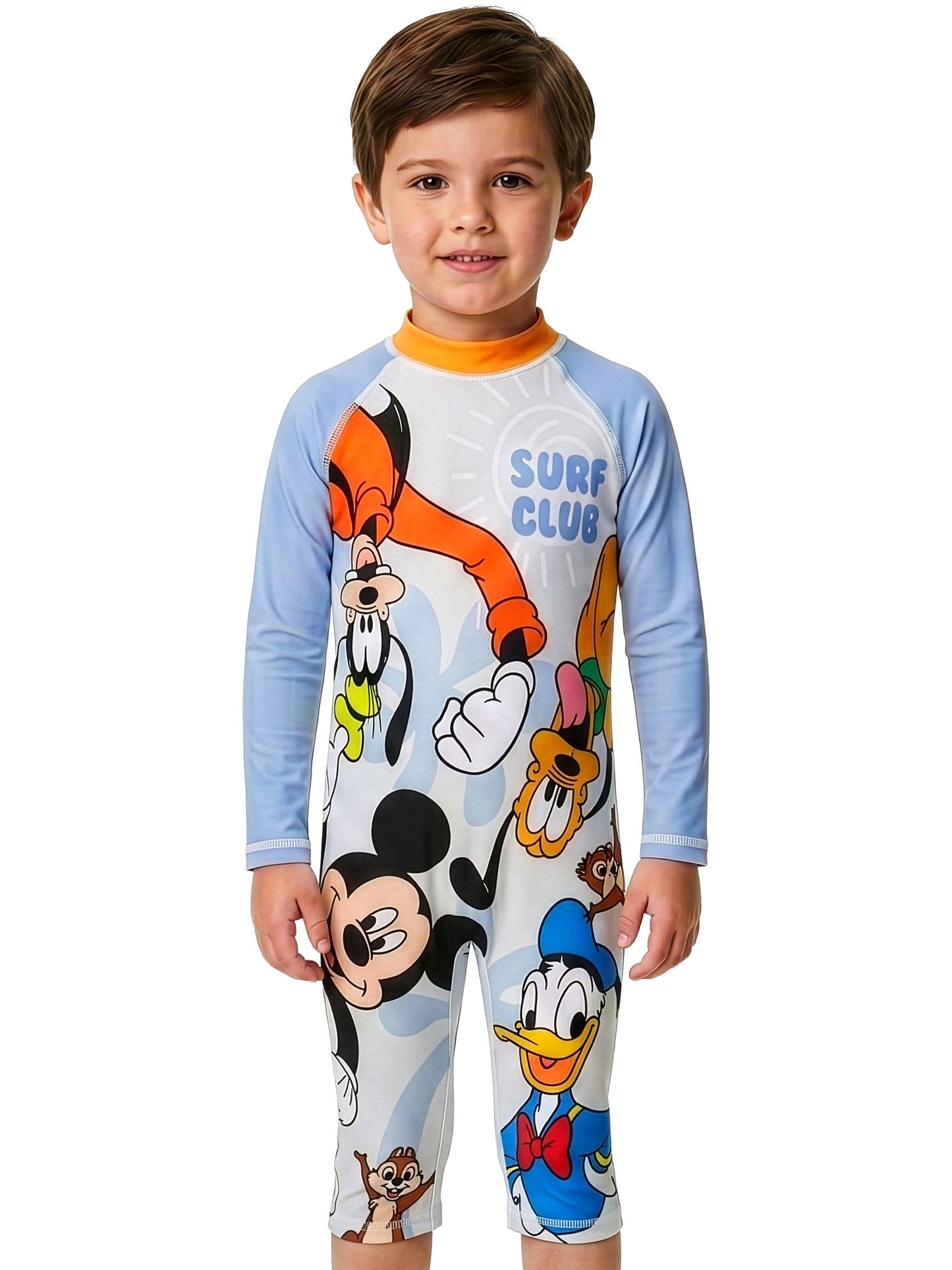Character Blue Disney Mickey Mouse Long Sleeve Swimsuit image 2