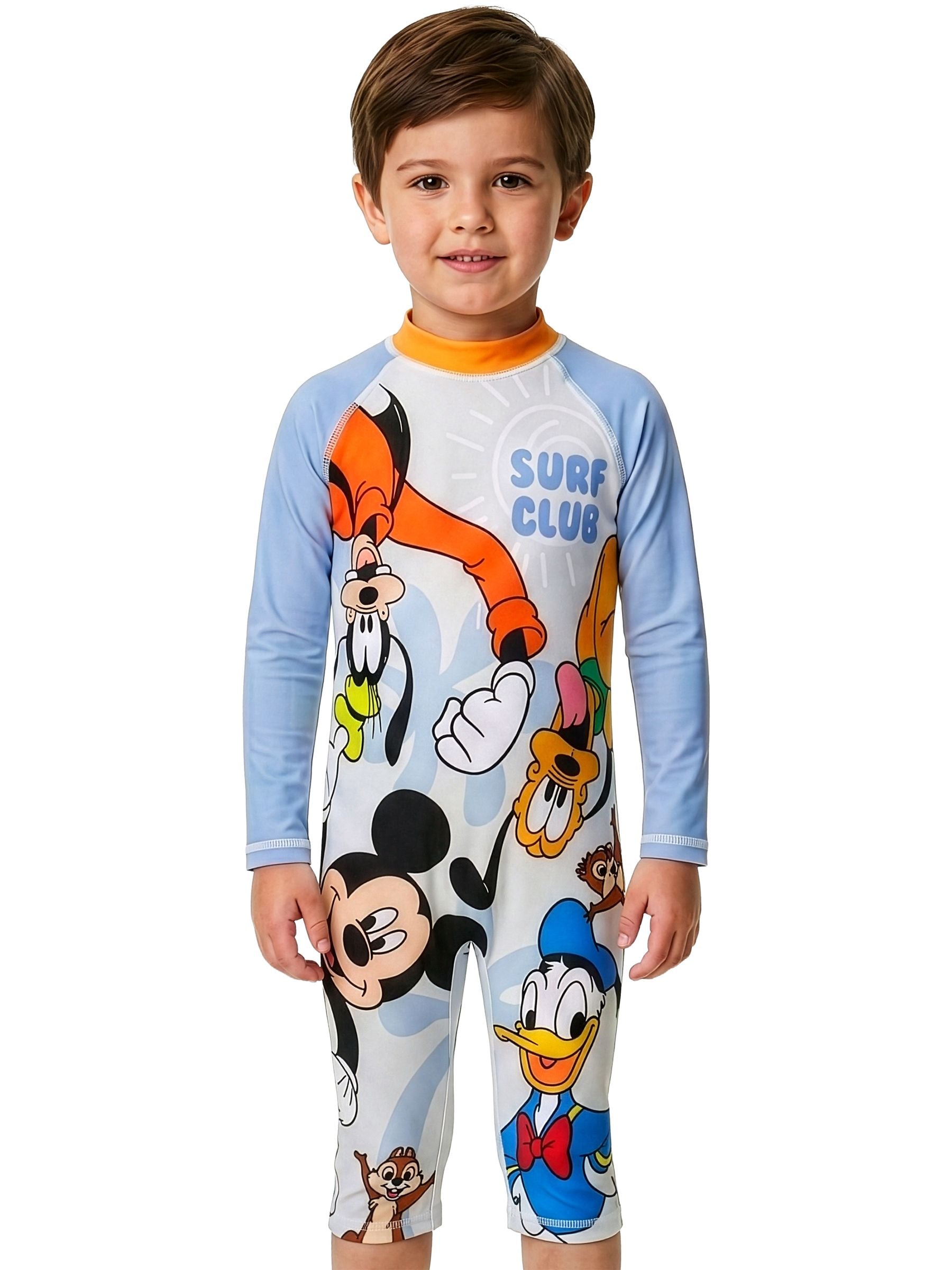 Character Blue Disney Mickey Mouse Long Sleeve Swimsuit image 2