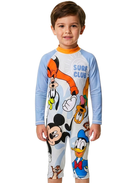 Character Blue Disney Mickey Mouse Long Sleeve Swimsuit image 2