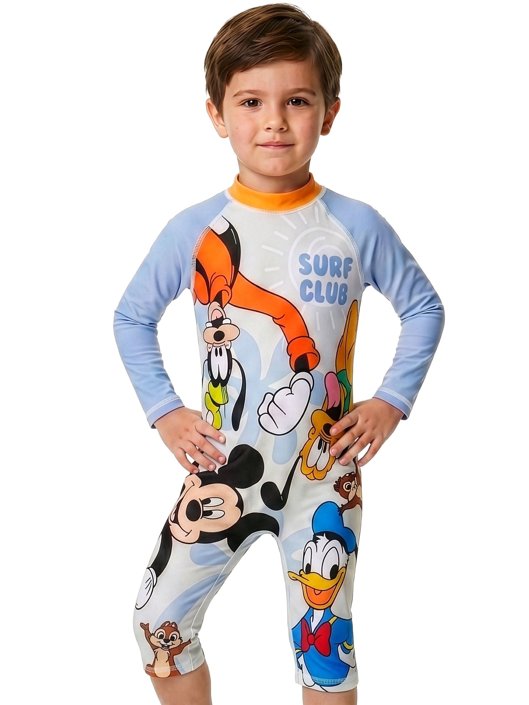 Character Blue Disney Mickey Mouse Long Sleeve Swimsuit image 4