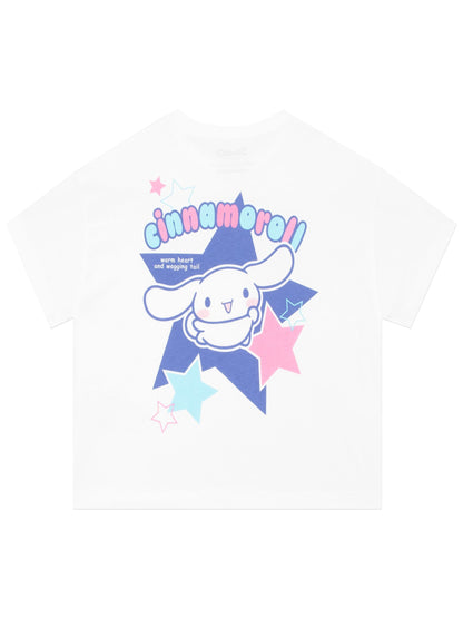 Character White Hello Kitty T-Shirt Cinamoroll image 3
