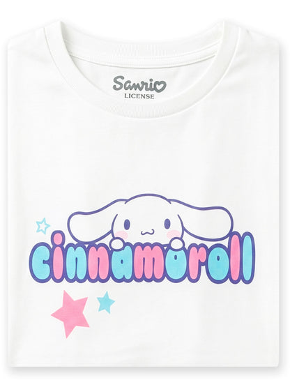 Character White Hello Kitty T-Shirt Cinamoroll image 6