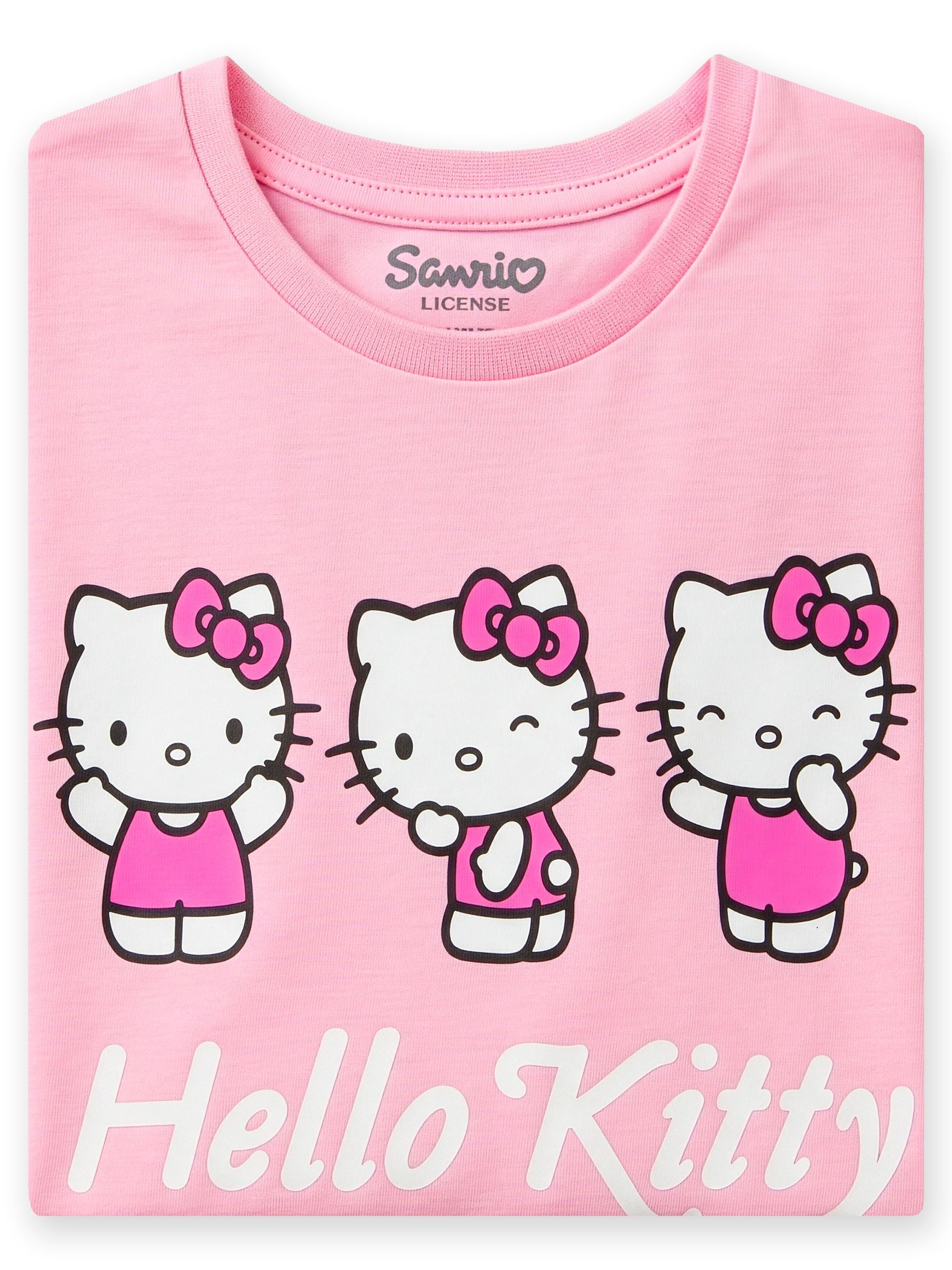 Character Pink Hello Kitty T-Shirt image 6
