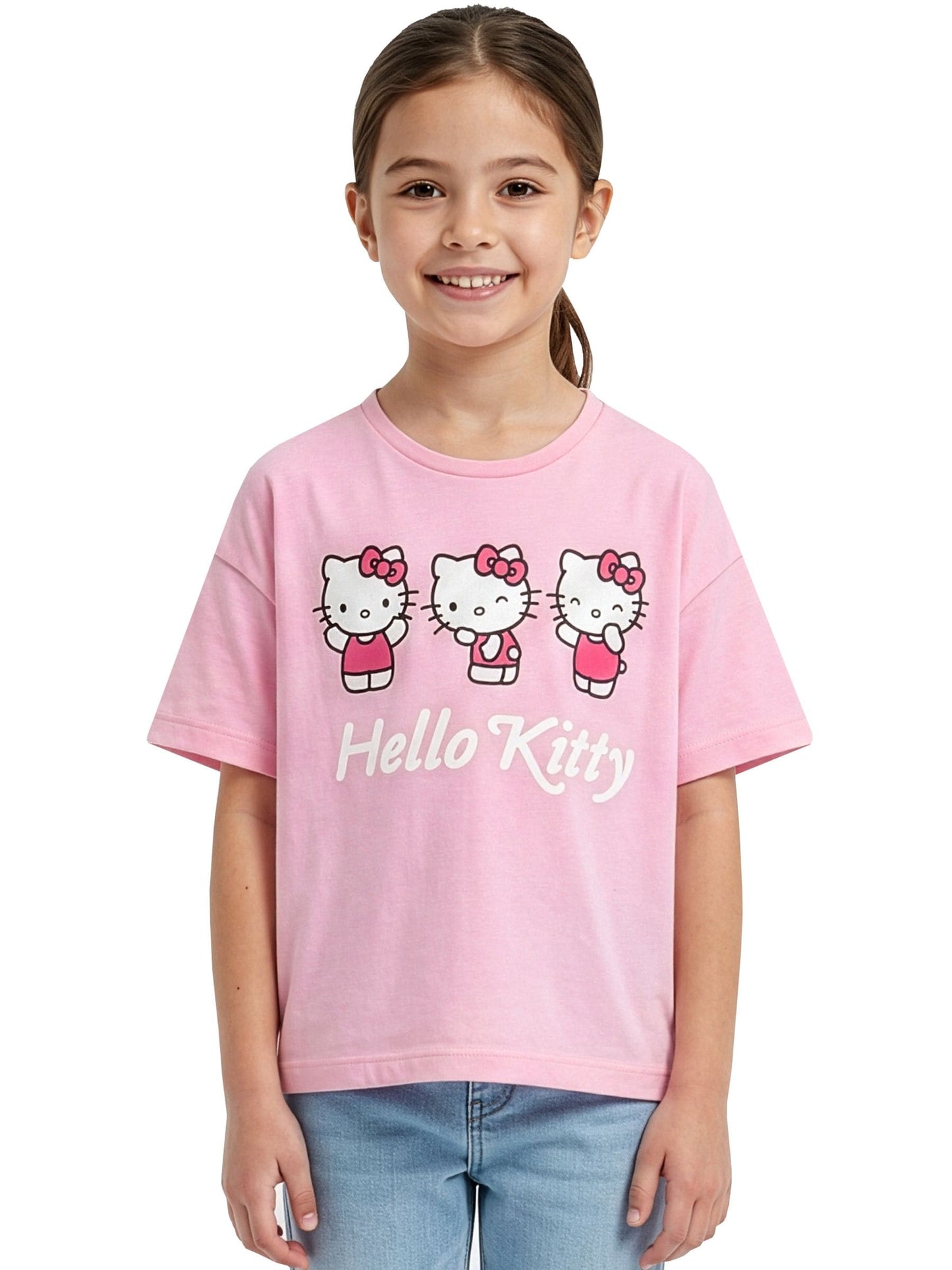 Character Pink Hello Kitty T-Shirt image 7