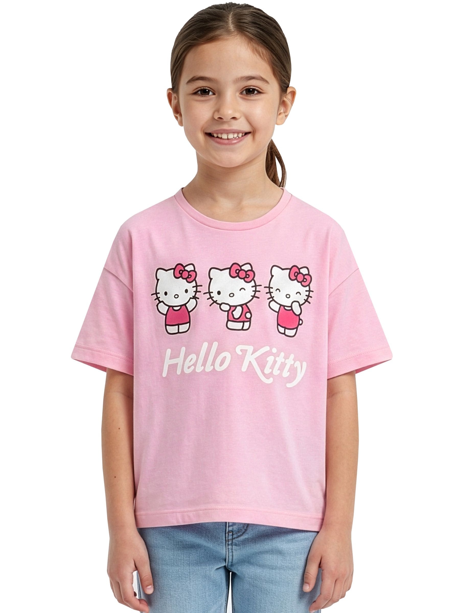 Character Pink Hello Kitty T-Shirt image 7