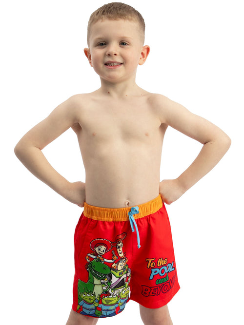 Character Red Disney Toy Story Swimming Trunks Woody, Buzz Lightyear And Friends image 1
