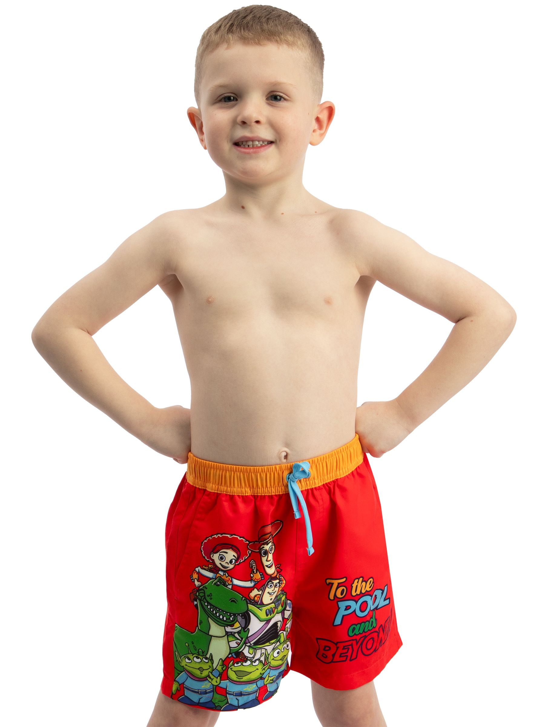 Character Red Disney Toy Story Swimming Trunks Woody, Buzz Lightyear And Friends image 1