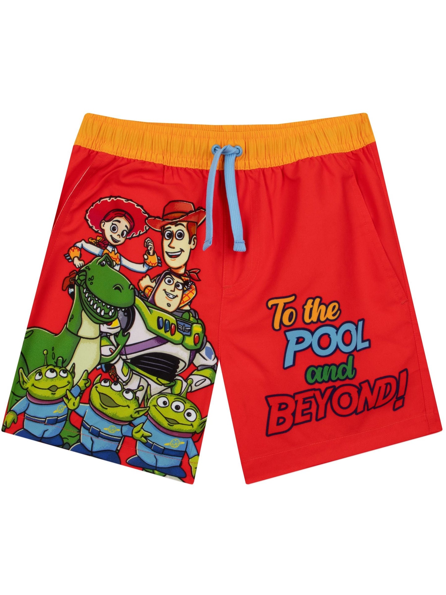 Character Red Disney Toy Story Swimming Trunks Woody, Buzz Lightyear And Friends image 4
