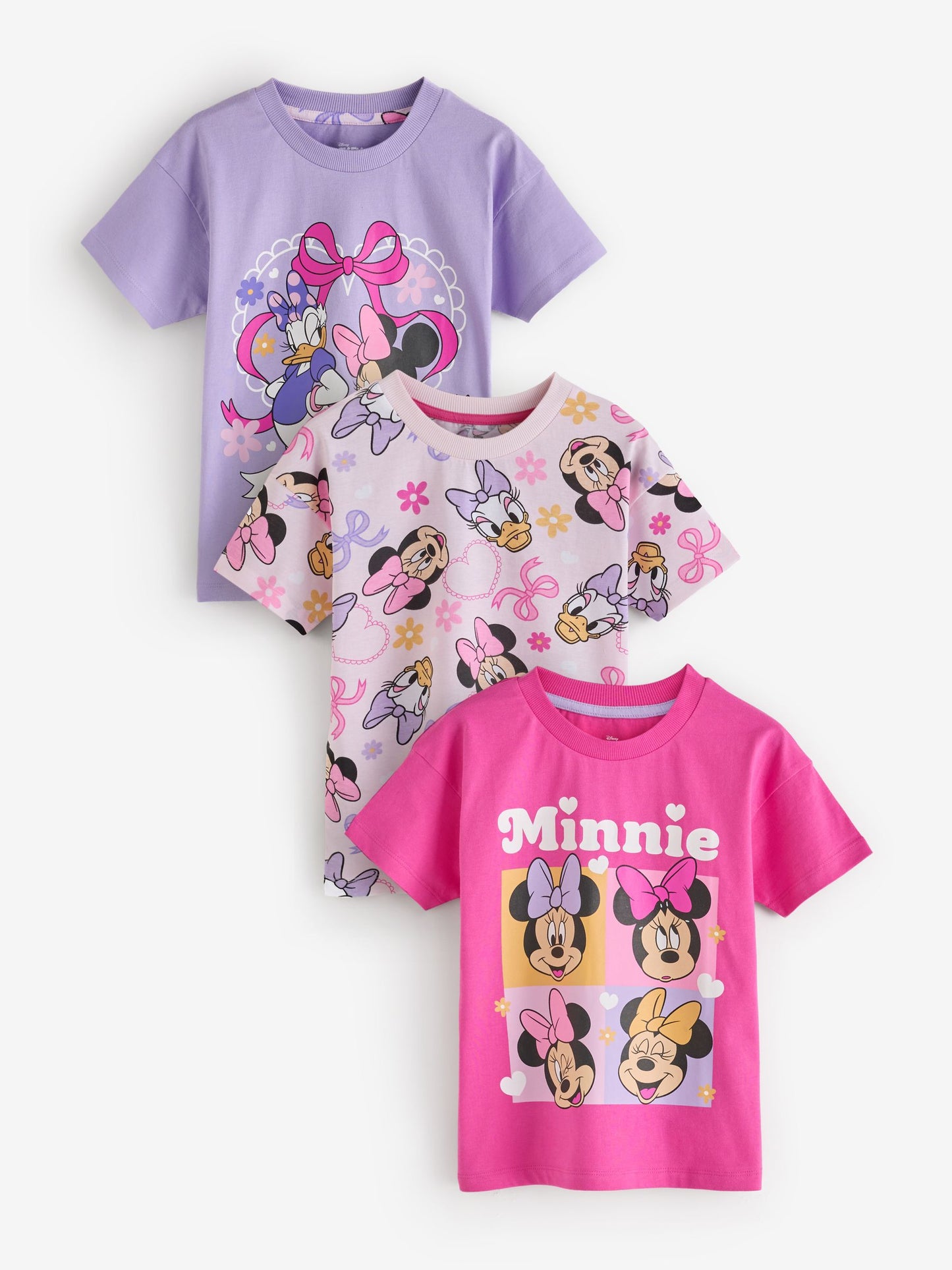 Dsiney Kidz - Character Pink Disney Minnie Mouse T-Shirts 3 Pack image 1