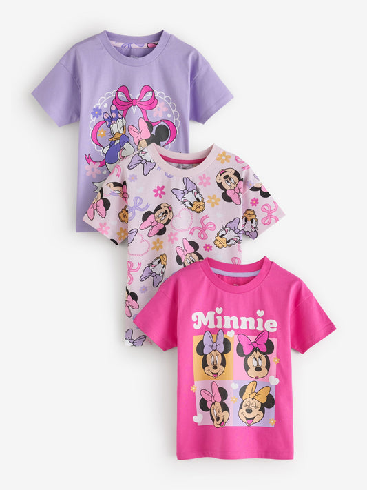 Dsiney Kidz - Character Pink Disney Minnie Mouse T-Shirts 3 Pack image 1