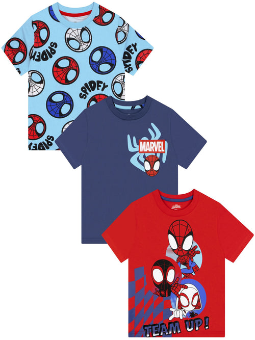 Character Blue Marvel Spidey And His Amazing Friends T-Shirts 3 Pack image 1