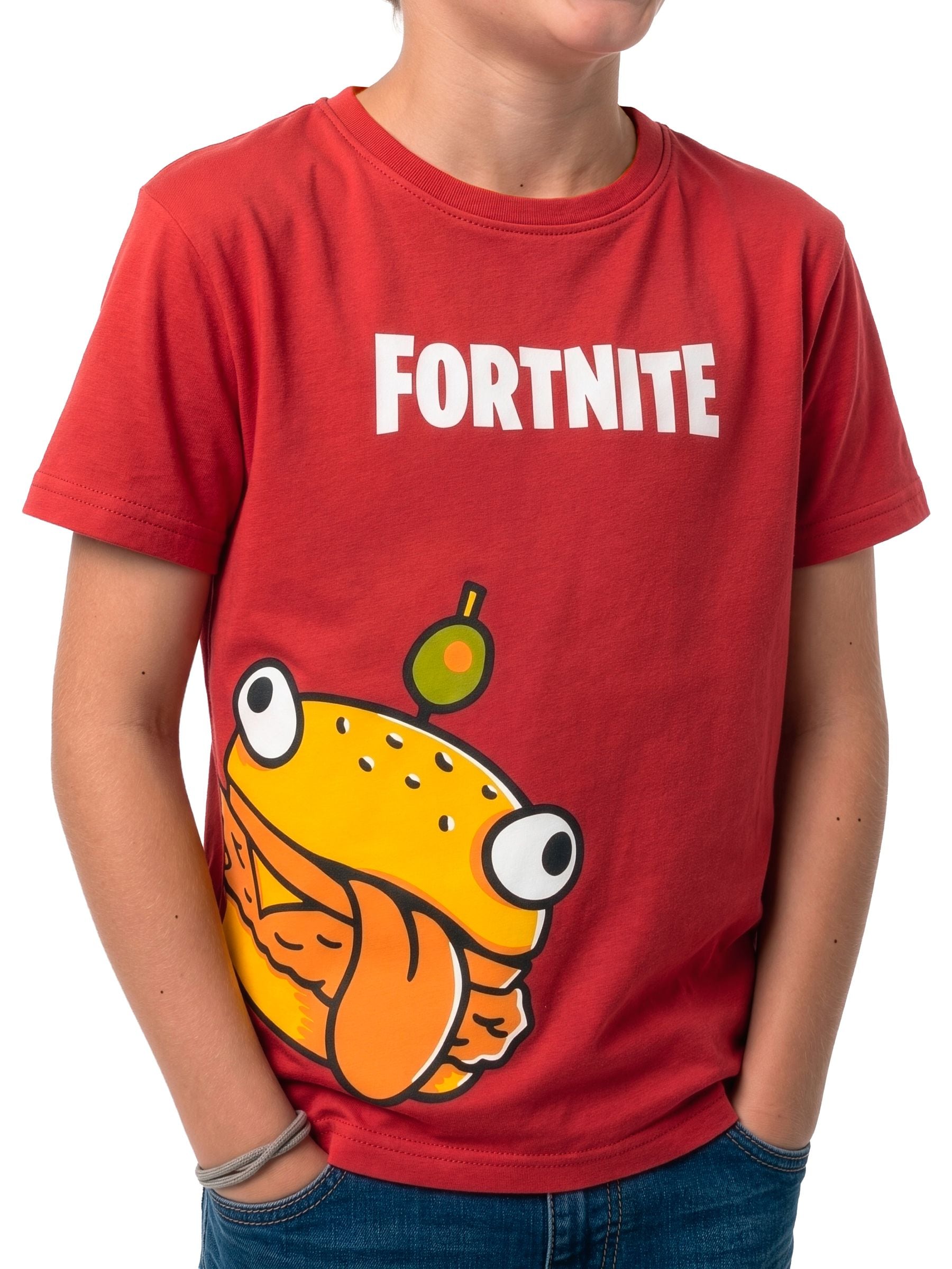 Character Red Fortnite Burger T-Shirt image 3