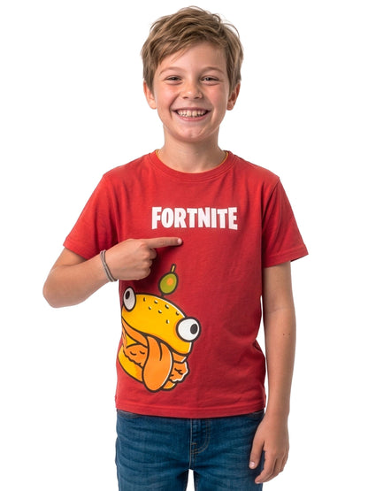 Character Red Fortnite Burger T-Shirt image 4