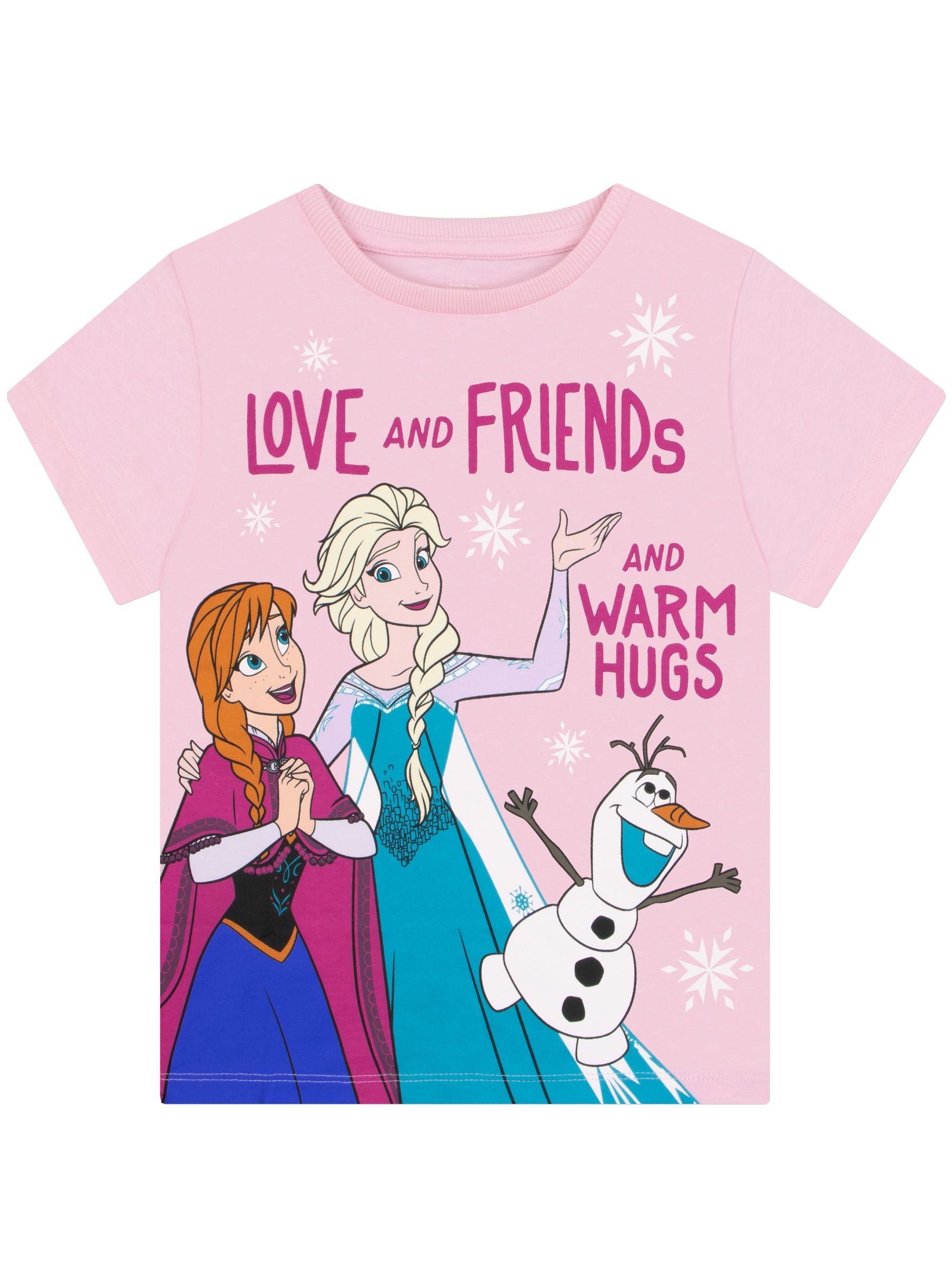 Character Pink Disney Frozen  Anna And Elsa T-Shirts 3 Pack image 3