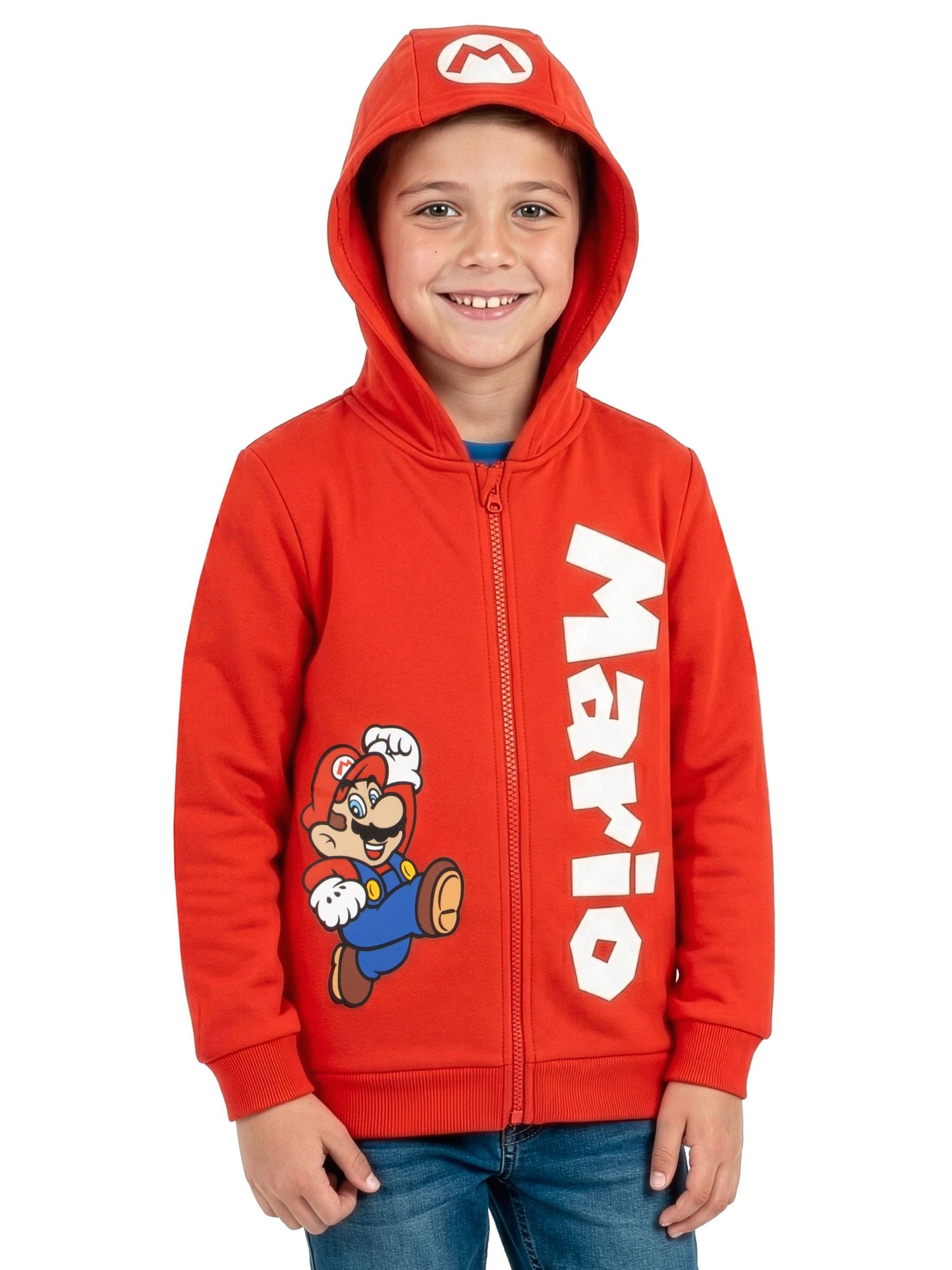 Dsiney Kidz - Character Red Super Mario Zip Through Hoodie image 1