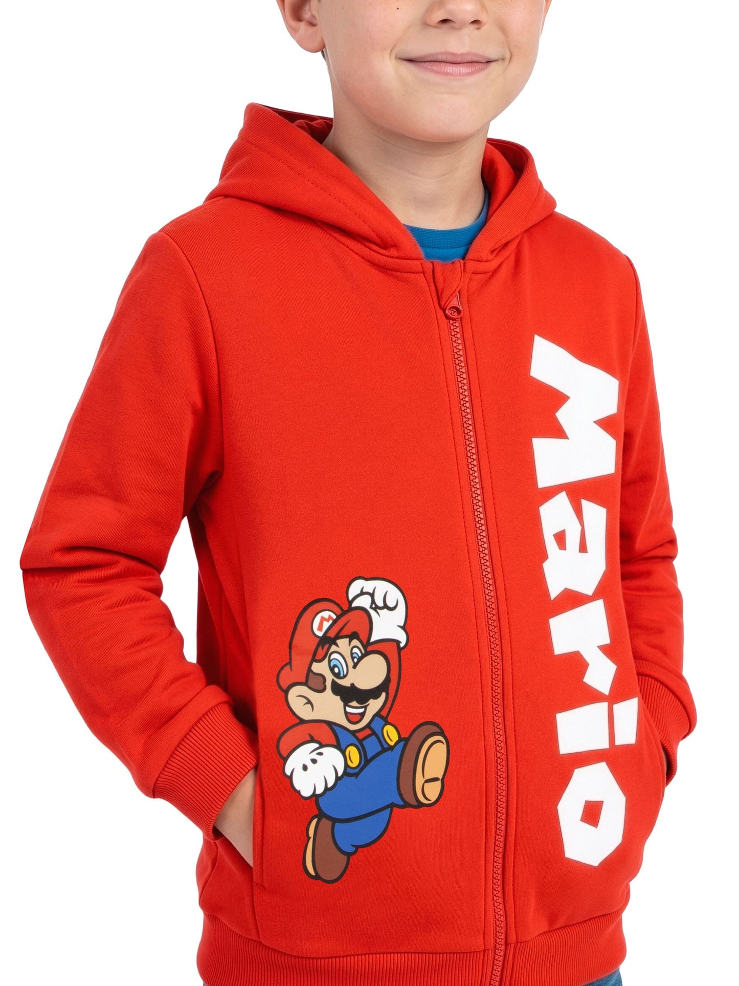 Dsiney Kidz - Character Red Super Mario Zip Through Hoodie image 3
