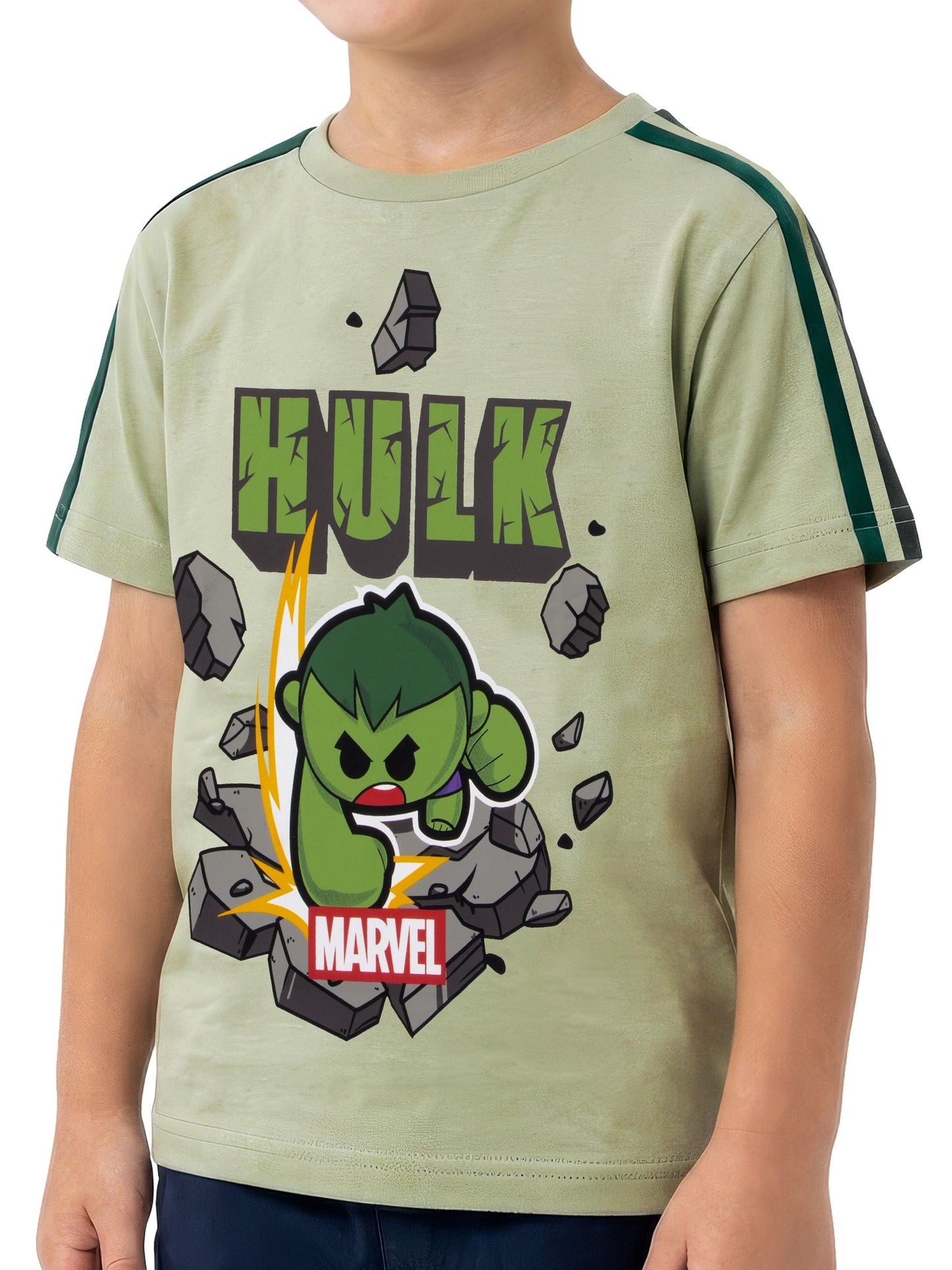 Dsiney Kidz - Character Green Marvel The Incredible Hulk T-Shirt image 5