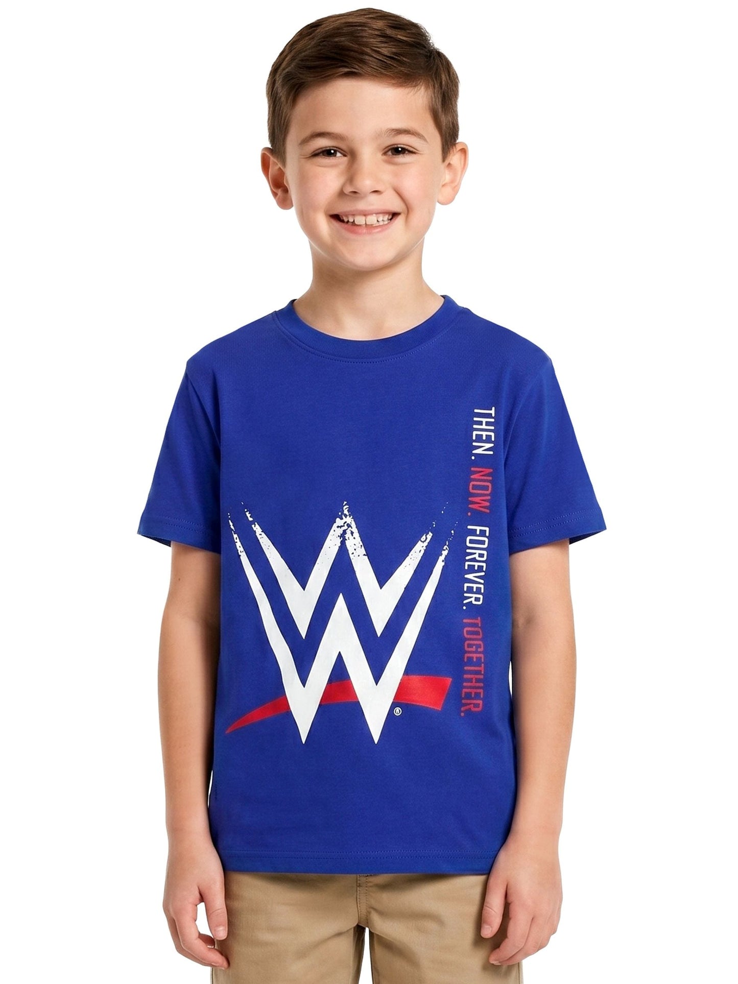 Dsiney Kidz - Character Blue WWE Then Now Forever Together T-Shirt image 2