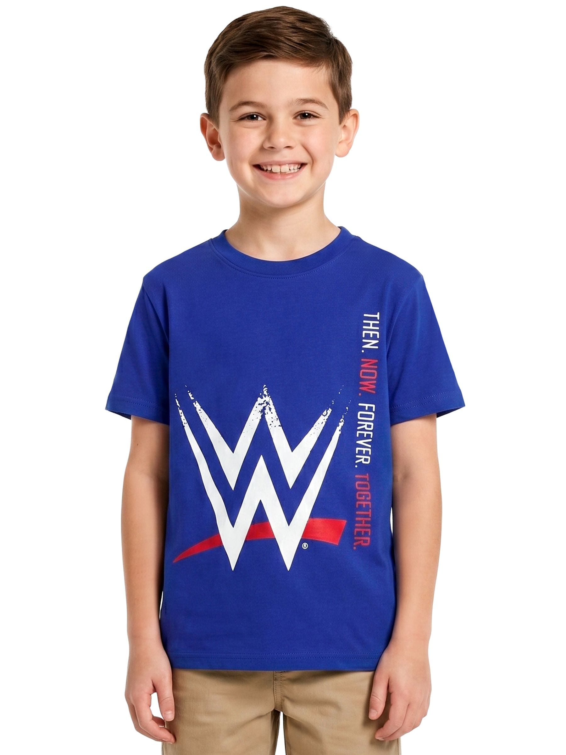 Dsiney Kidz - Character Blue WWE Then Now Forever Together T-Shirt image 2