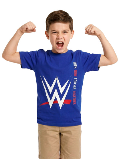Dsiney Kidz - Character Blue WWE Then Now Forever Together T-Shirt image 4