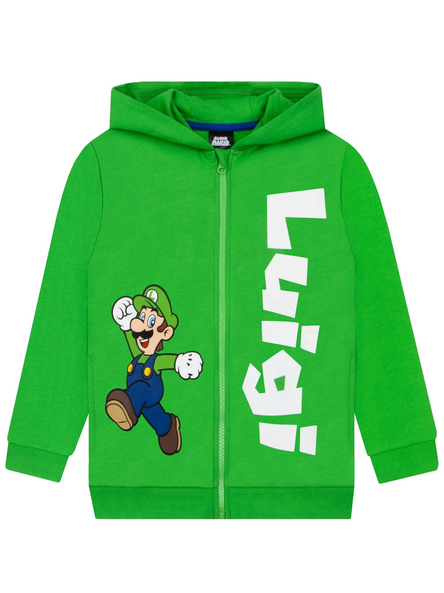 Dsiney Kidz - Character Green Super Mario Zip Through Hoodie Luigi image 8