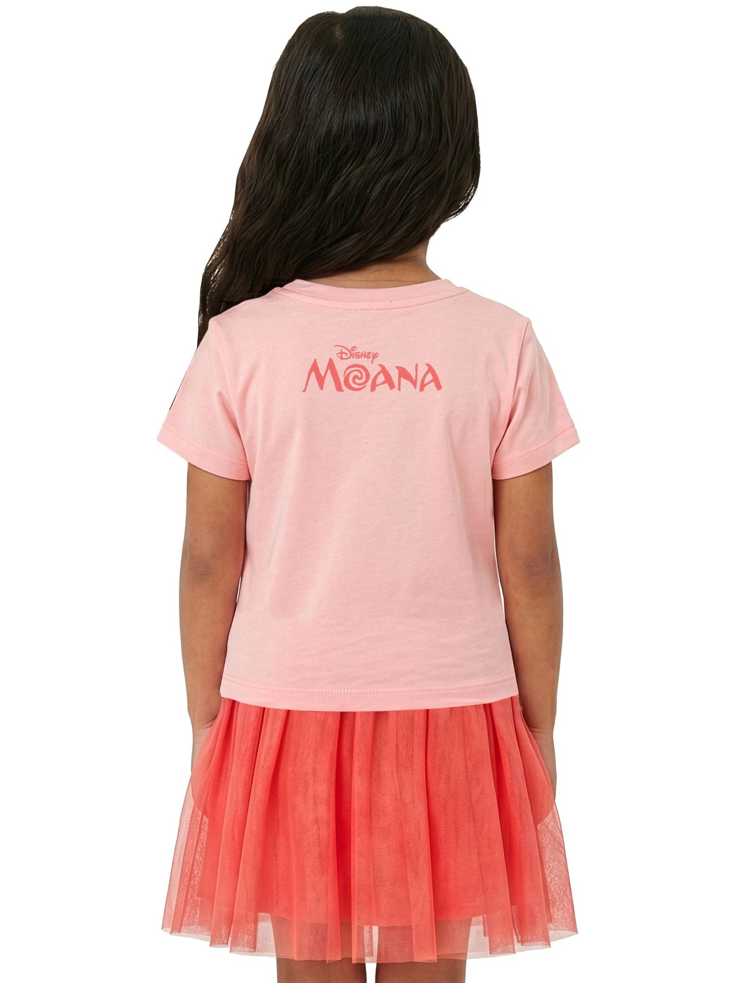 Character Pink Disney Moana T-Shirt And Skirt Set image 2