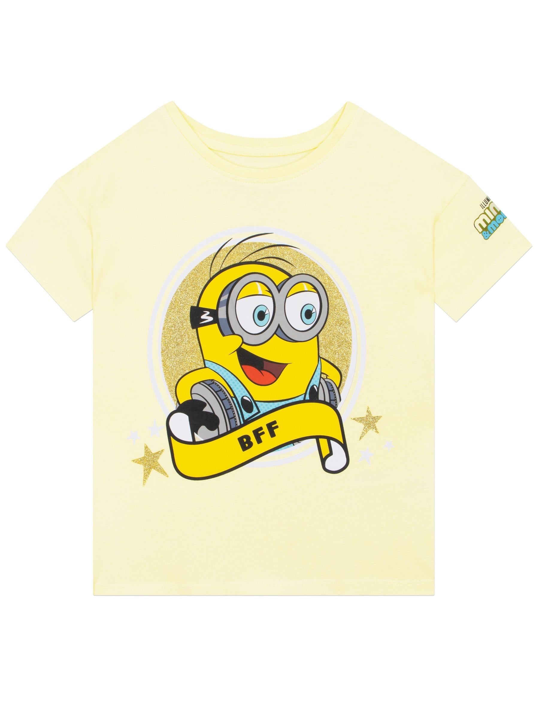Dsiney Kidz - Character Yellow Minions T-Shirt Glitter BFF image 1