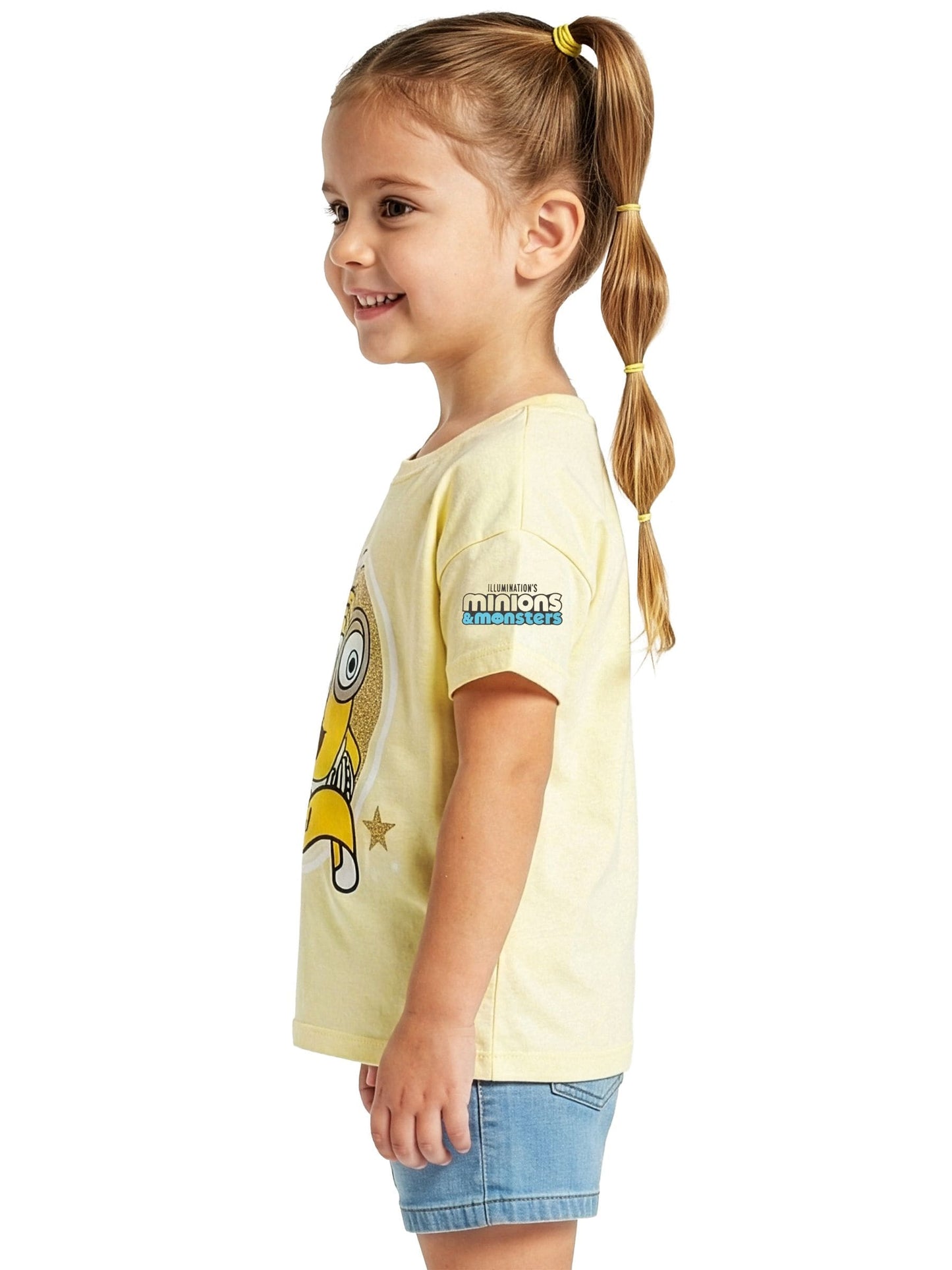 Dsiney Kidz - Character Yellow Minions T-Shirt Glitter BFF image 3