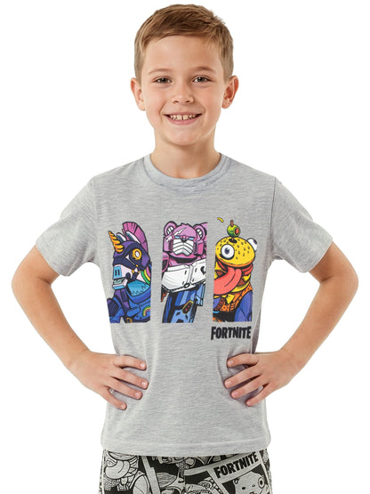 Dsiney Kidz - Character Grey Fortnite Short Pyjamas image 4