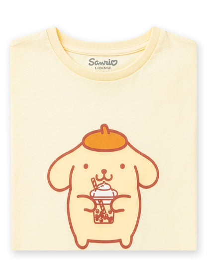 Character Yellow Hello Kitty Pomppompurin T-Shirt image 4
