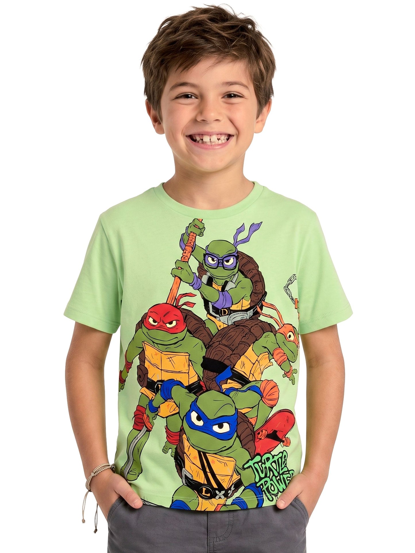 Dsiney Kidz - Character Green Teenage Mutant Ninja Turtles T-Shirt image 1