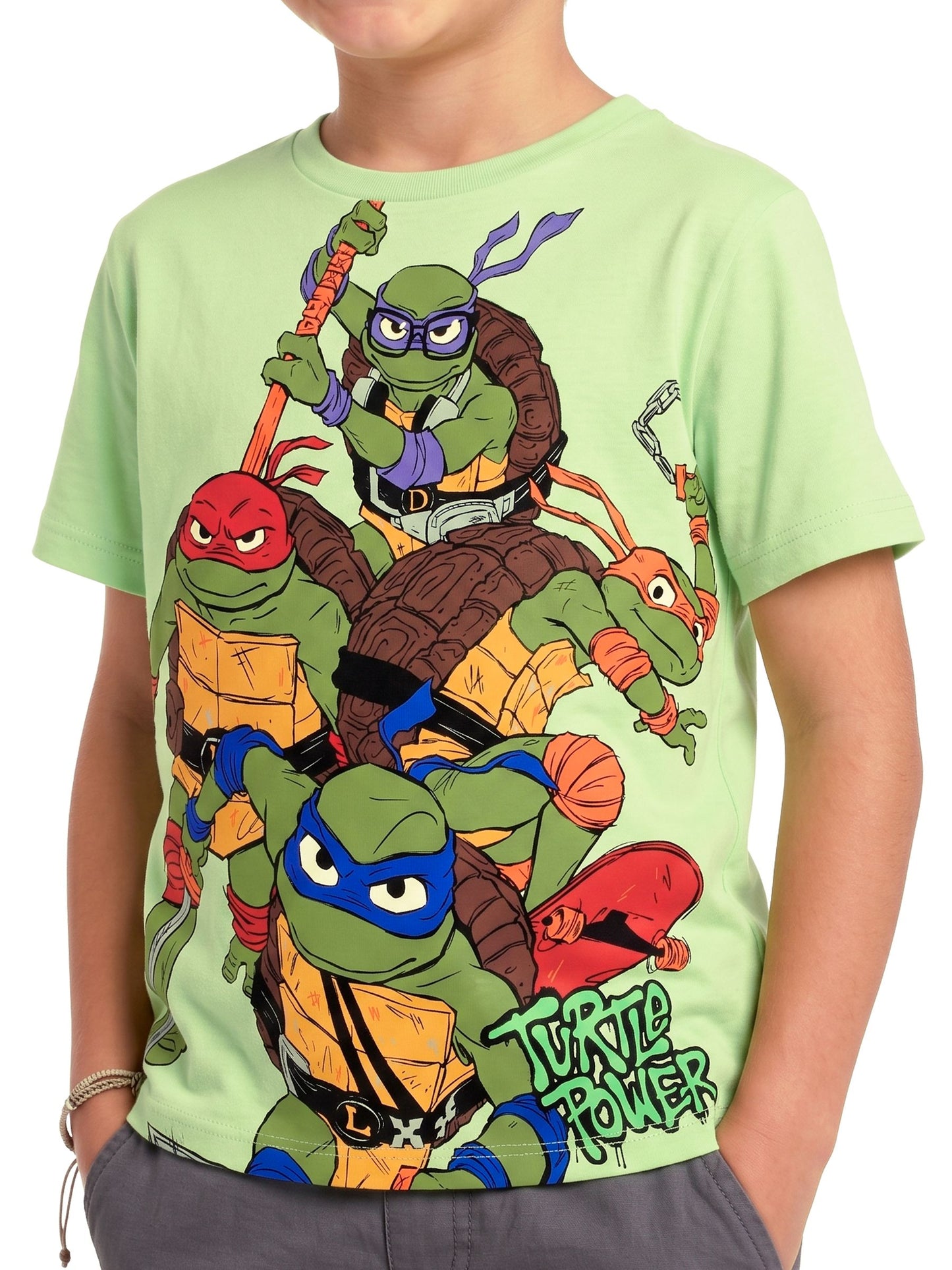 Dsiney Kidz - Character Green Teenage Mutant Ninja Turtles T-Shirt image 3