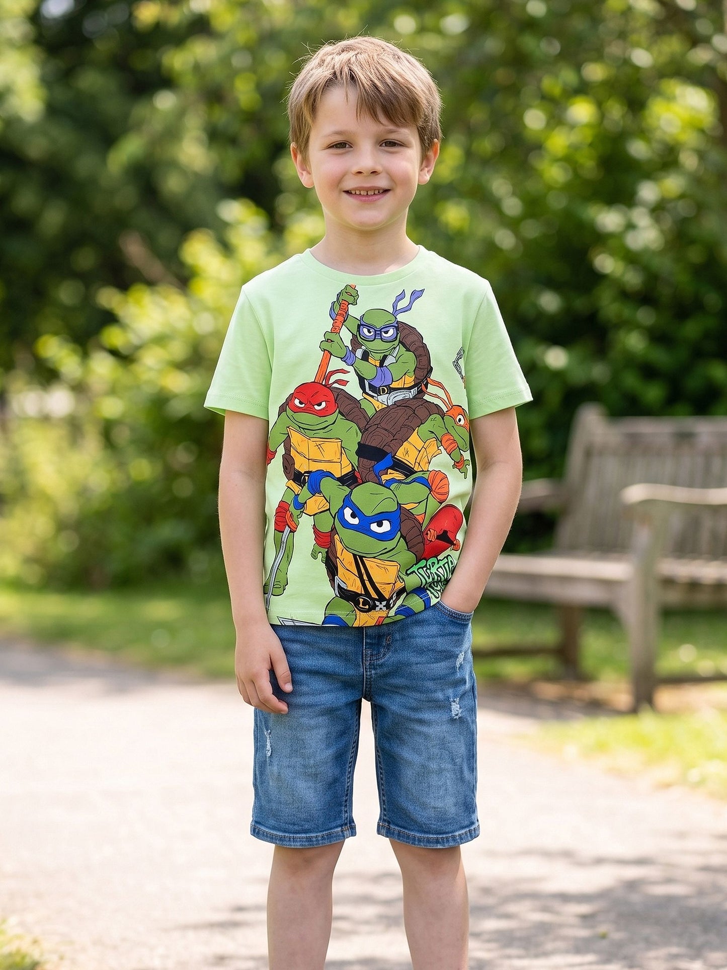 Dsiney Kidz - Character Green Teenage Mutant Ninja Turtles T-Shirt image 5